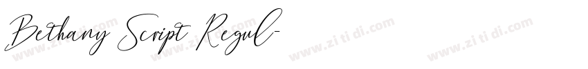 Bethany Script Regul字体转换
